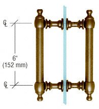 CRL Colonial Style Back - to - Back Pull Handles C0L6X6ABR