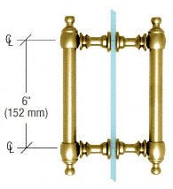 CRL Colonial Style Back - to - Back Pull Handles C0L6X6BR