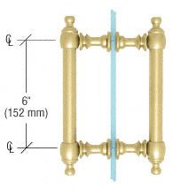 CRL Colonial Style Back - to - Back Pull Handles C0L6X6SB