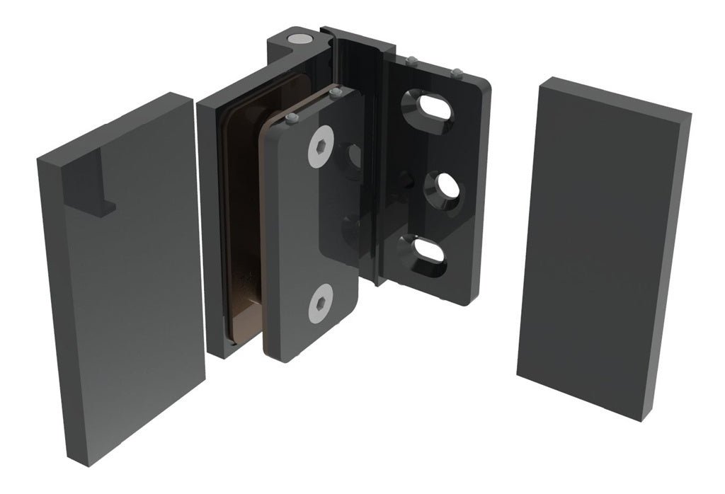Project Out Hinge Como Series Wall Mount Outswing Hinge C0M044BN - Shower Hardware