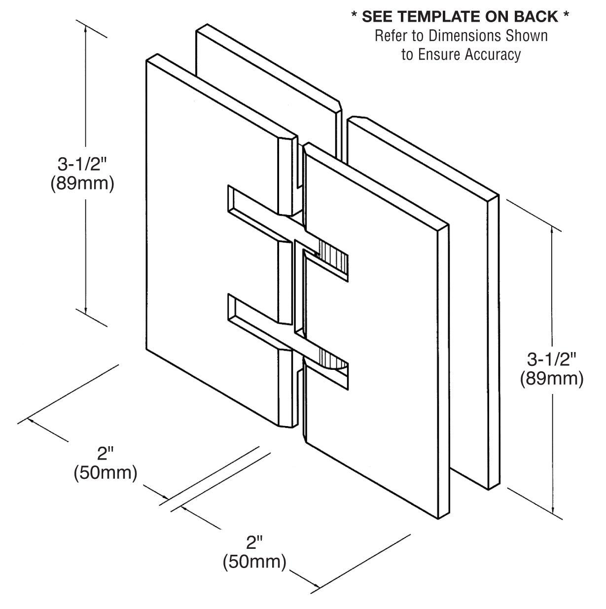 CRL Concord 180 Series 180 Degree Glass - to - Glass Hinge SDH180BN