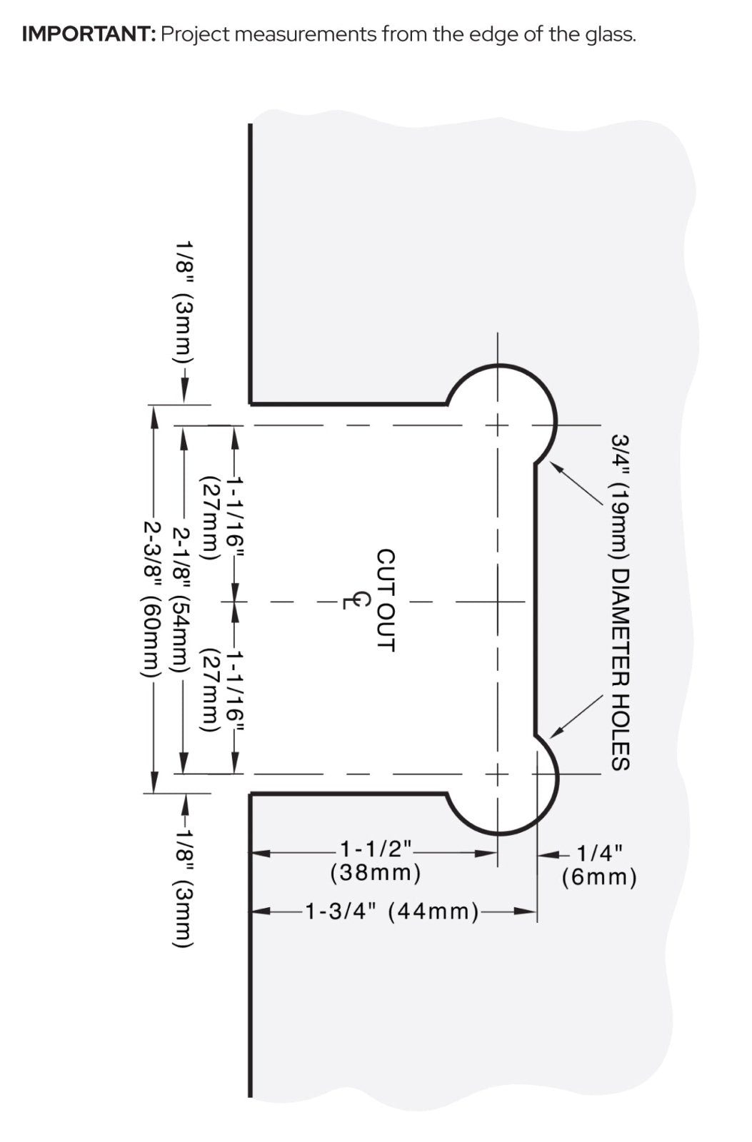 CRL Concord 180 Series 180 Degree Glass - to - Glass Hinge SDH180BN