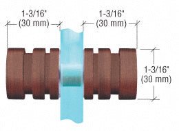 CRL Contemporary Style Back - to - Back Shower Door Knobs SDK1060RB