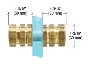 CRL Contemporary Style Back - to - Back Shower Door Knobs SDK106ABR