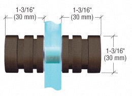 CRL Contemporary Style Back - to - Back Shower Door Knobs SDK106ABR