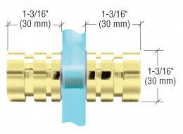 CRL Contemporary Style Back - to - Back Shower Door Knobs SDK106BR