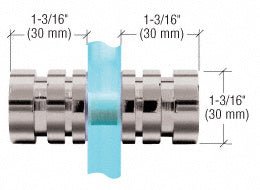 CRL Contemporary Style Back - to - Back Shower Door Knobs SDK106GM