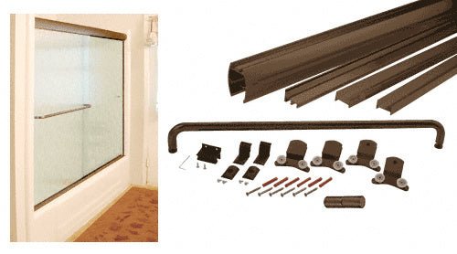 CRL CRL 60" x 72" Cottage CK Series Sliding Shower Door Kit with Clear Jambs for 3/8" Glass DK3860720RB