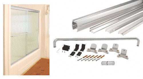 CRL CRL 60" x 72" Cottage CK Series Sliding Shower Door Kit with Clear Jambs for 3/8" Glass DK386072BA