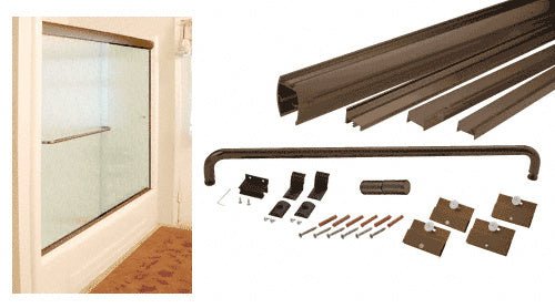 CRL CRL 60" x 72" Cottage DK Series Sliding Shower Door Kit with Metal Jambs for 1/4" Glass DK1460720RB