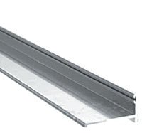 CRL CRL 72" MK Series Frameless Sliding Shower Door Bottom Track Extrusion for 1/4" and 3/8" Glass BT72BA