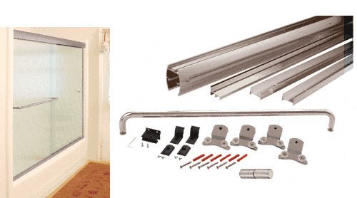 CRL CRL 72" x 80" Cottage DK Series Sliding Shower Door Kit With Metal Jambs for 3/8" Glass DK387280BN