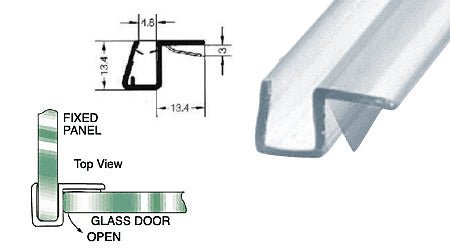 CRL CRL 90º Strike Side Seal for Glass PCJ8 - CCP22