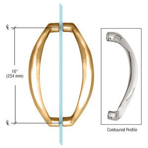 CRL CRL Back - to - Back Sculptured Solid Pull Handle CQ10X10GP