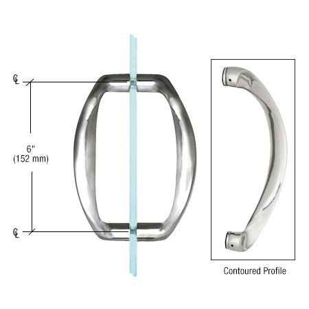 CRL CRL Back - to - Back Sculptured Solid Pull Handle SSDP6CH