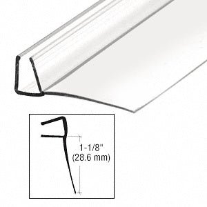 CRL CRL Clear Poly U Seal with 1 - 1/8" (28.5 mm) Fin for Glass PCSER78 - CCP22