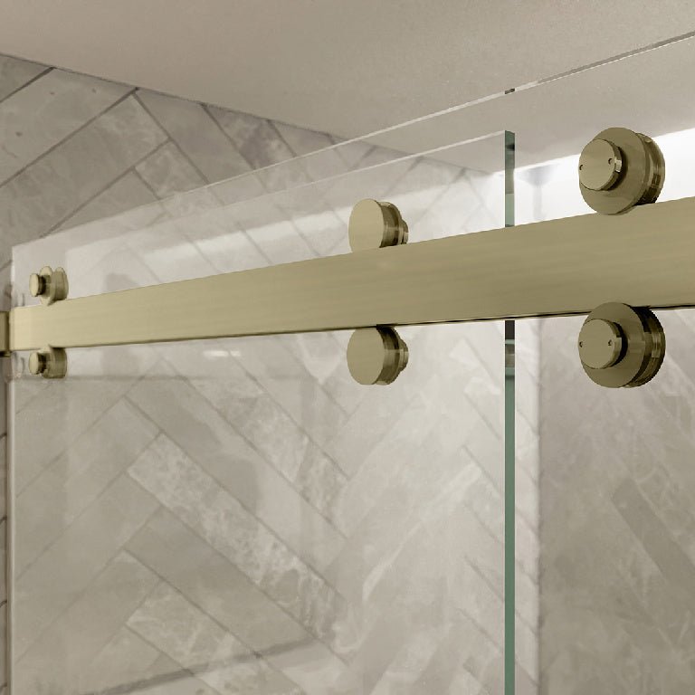 CRL CRL Deluxe 180 Degree Cambridge Series Two Door Bypass Sliding Shower Door System CAM73BBRZ