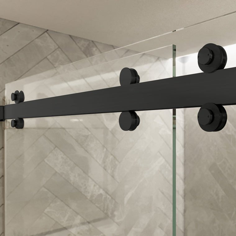 CRL CRL Deluxe 180 Degree Cambridge Series Two Door Bypass Sliding Shower Door System CAM73MBL