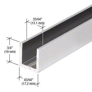 CRL CRL Fixed Panel Shower Door Deep U - Channel - 95" SDCD12A