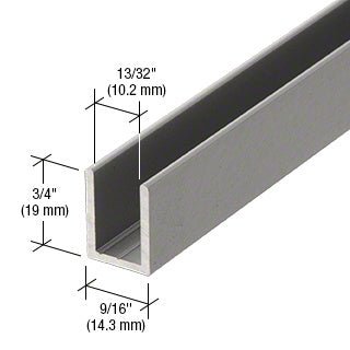 CRL CRL Fixed Panel Shower Door Deep U - Channel - 95" SDCD38AB