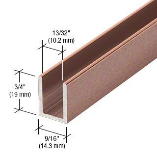 CRL CRL Fixed Panel Shower Door Deep U - Channel - 95" SDCD38ABC0