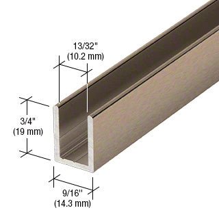 CRL CRL Fixed Panel Shower Door Deep U - Channel - 95" SDCD38BBRZ