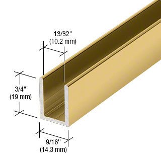 CRL CRL Fixed Panel Shower Door Deep U - Channel - 95" SDCD38BGA