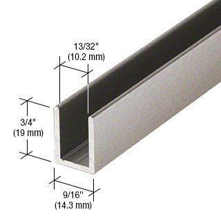 CRL CRL Fixed Panel Shower Door Deep U - Channel - 95" SDCD38BN