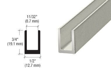 CRL CRL Fixed Panel Shower Door Deep U - Channel - 95" SDCD516A