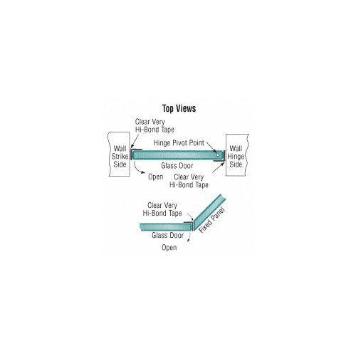 CRL CRL Multi - Purpose Clear 'L' Angle Jamb Seal for 1/4" to 1/2" Glass - No Pre - Applied Tape P12LJ