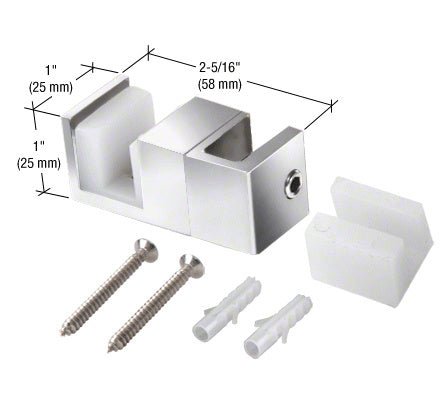 CRL CRL Steel Replacement Door Guide for Fixed Panel Attachment SERUG2PS