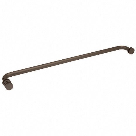 CRL CRL Towel Bar with Contemporary Knob TBCC240RB