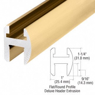 CRL Deluxe Shower Door Header Kit - 144" SDH144SB