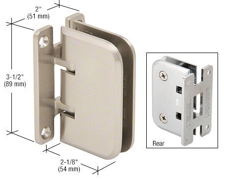 CRL Estate 037 Series Wall Mount 'H' Back Plate Hinge *Discontinued* EST037BN