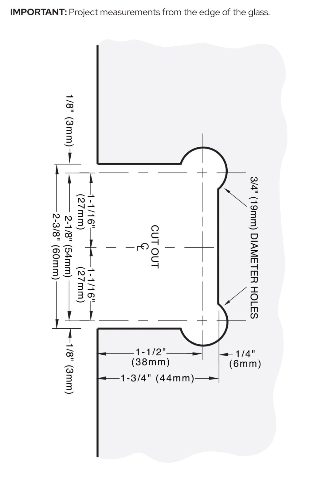 CRL Estate 180 Series 180 Degree Glass - to - Glass Hinge *Discontinued* EST180BN