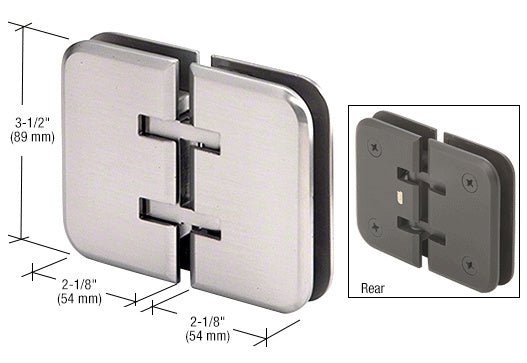 CRL Estate 180 Series 180 Degree Glass - to - Glass Hinge *Discontinued* EST180BN