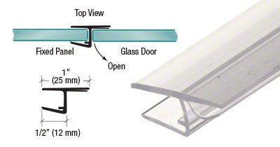 CRL 'H' Jamb Seal with Cushion Fin for 180 Degree Application PCK8 - CCP22