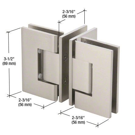 CRL 'T' Configuration Geneva Glass - to - Glass Hinge GENT90BN