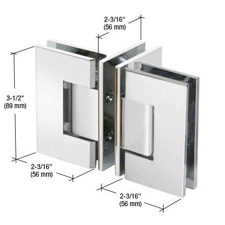 CRL 'T' Configuration Geneva Glass - to - Glass Hinge GENT90CH