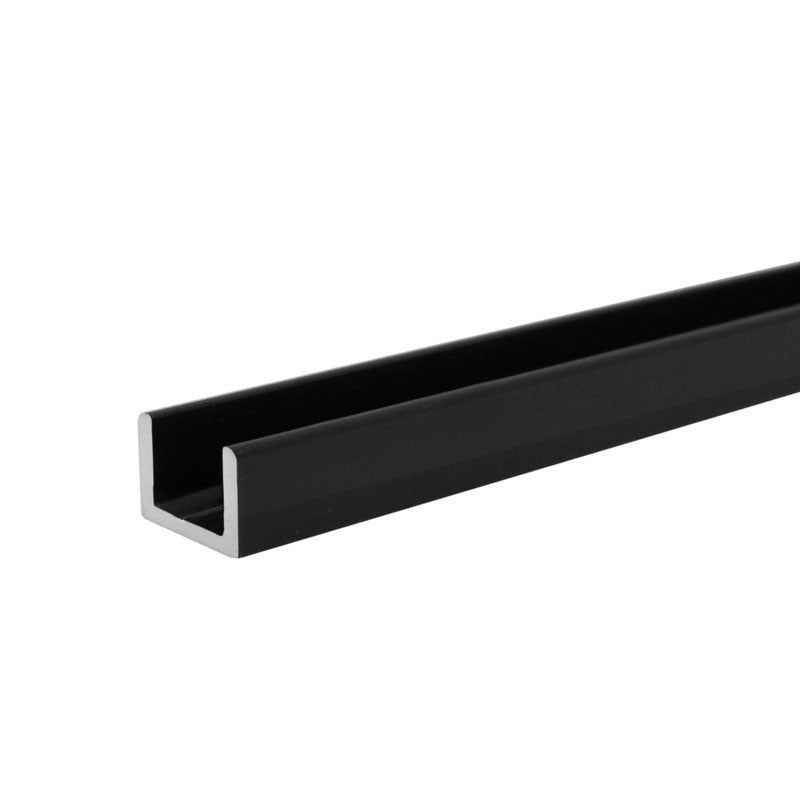 FHC FHC 3/8" Low Profile U - Channel for Glass - 95" Long SUCR38MB - 5