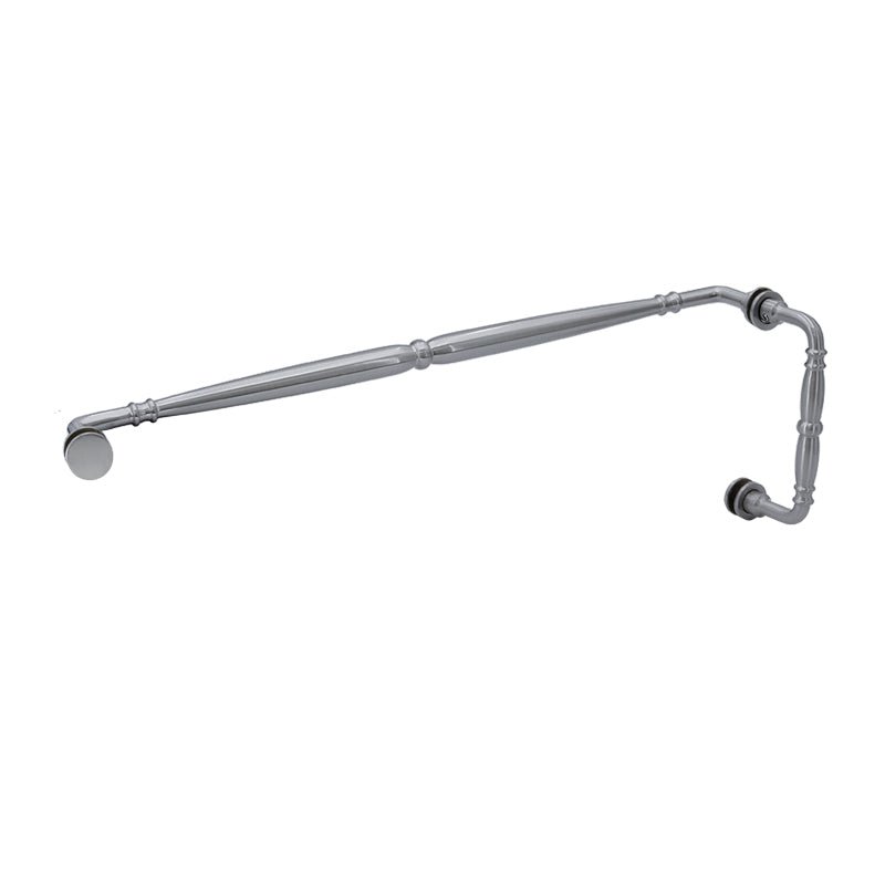 FHC FHC 6" x 24" Baroque Pull/Towel Bar Combo BAR6X24CH