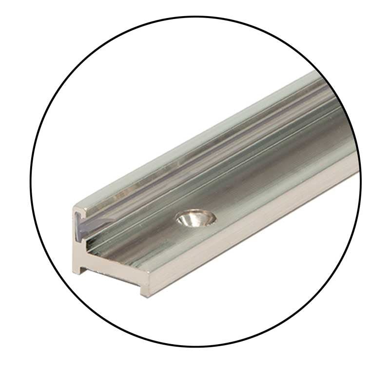 FHC FHC Aluminum Jamb With Clear Wipe 98" Length SDJK98VBN