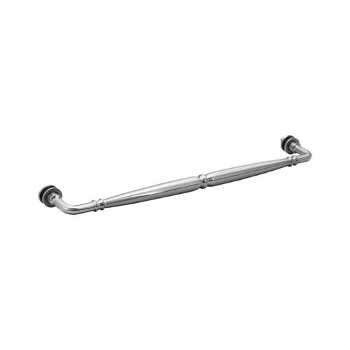 FHC FHC Baroque Style Towel Bar Single - Sided For 1/4" To 1/2" Glass BAR24CH