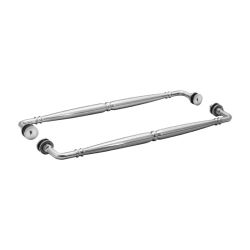 FHC FHC Baroque Towel Bar Back - To - Back for 1/4" To 1/2" Glass BAR24X24CH