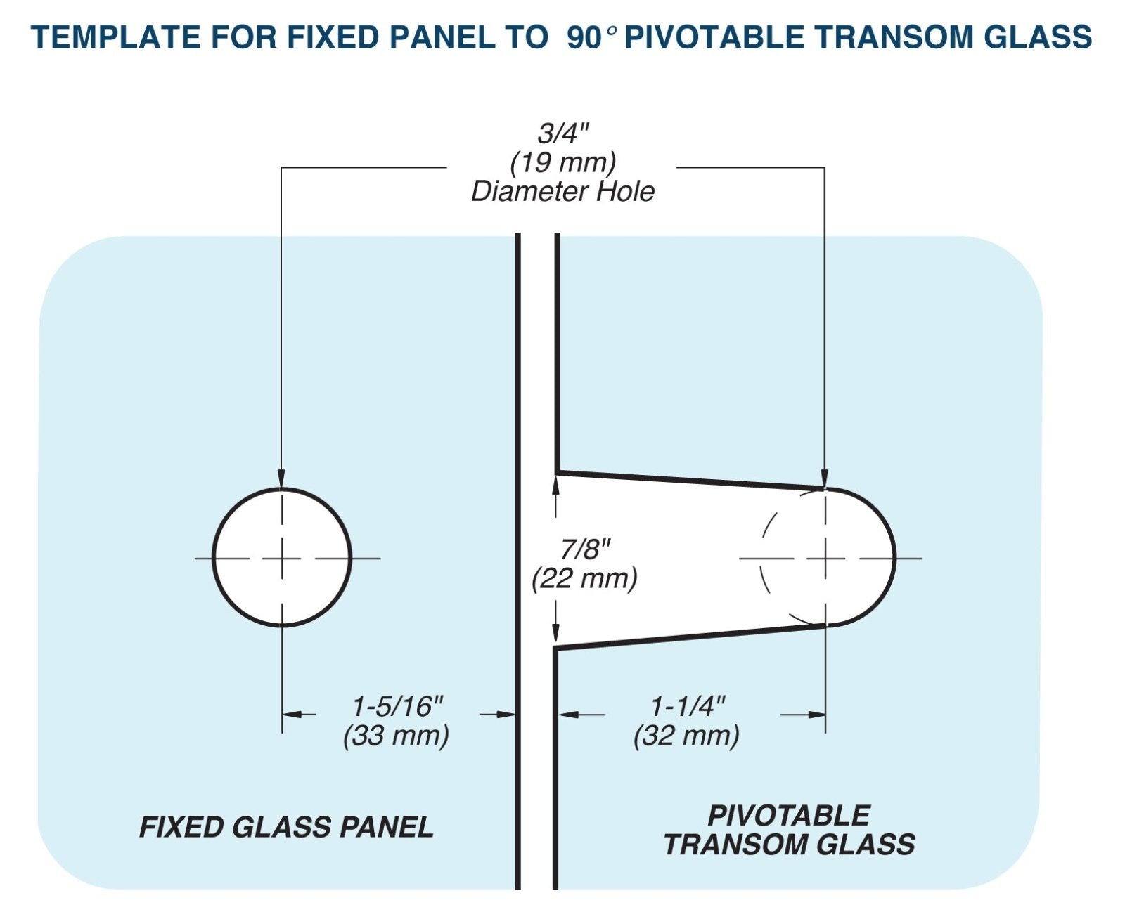 FHC FHC Beveled 90 Degree Pivot Transom Clamp BPT90BN