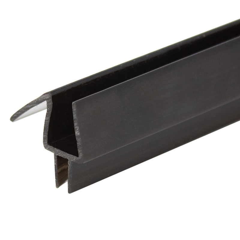 FHC Black Bottom Wipe Drip Rail BBW38 - Shower Hardware