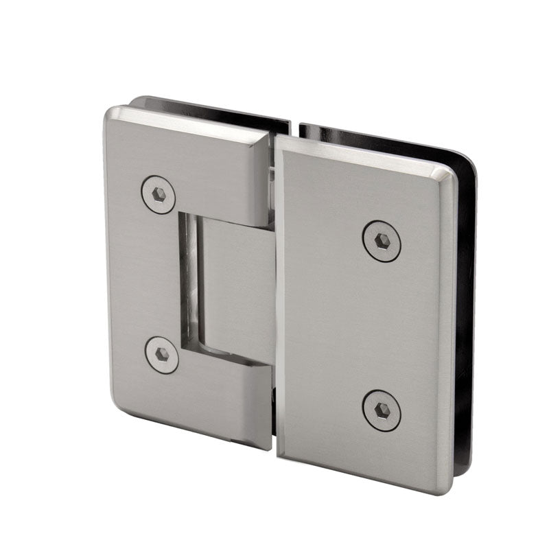 FHC FHC Carolina Beveled 5 Degree Positive Close Glass To Glass 180 Degree Hinge CLN580BN