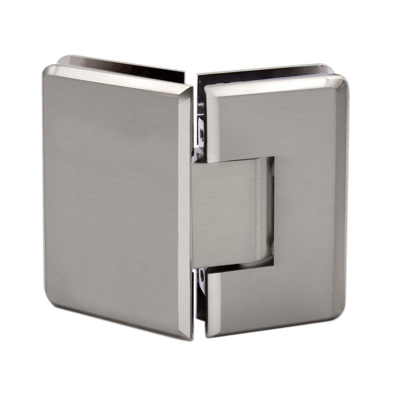 FHC FHC Carolina Series 135 Degree Adjustable Glass - To - Glass Hinge For 3/8" To 1/2" Glass CLNA135BN