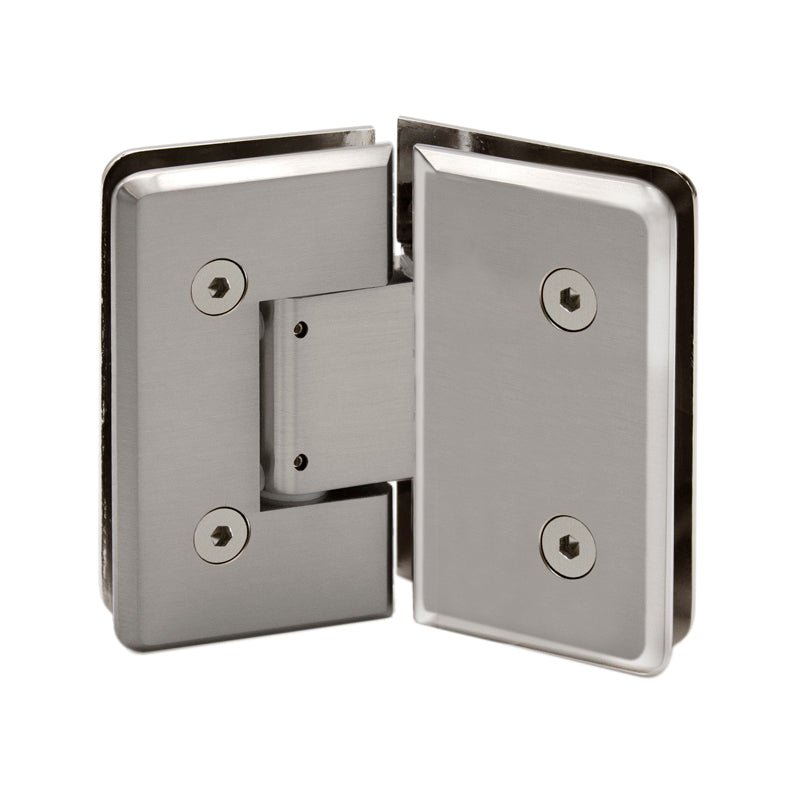 FHC FHC Carolina Series 135 Degree Adjustable Glass - To - Glass Hinge For 3/8" To 1/2" Glass CLNA135BN