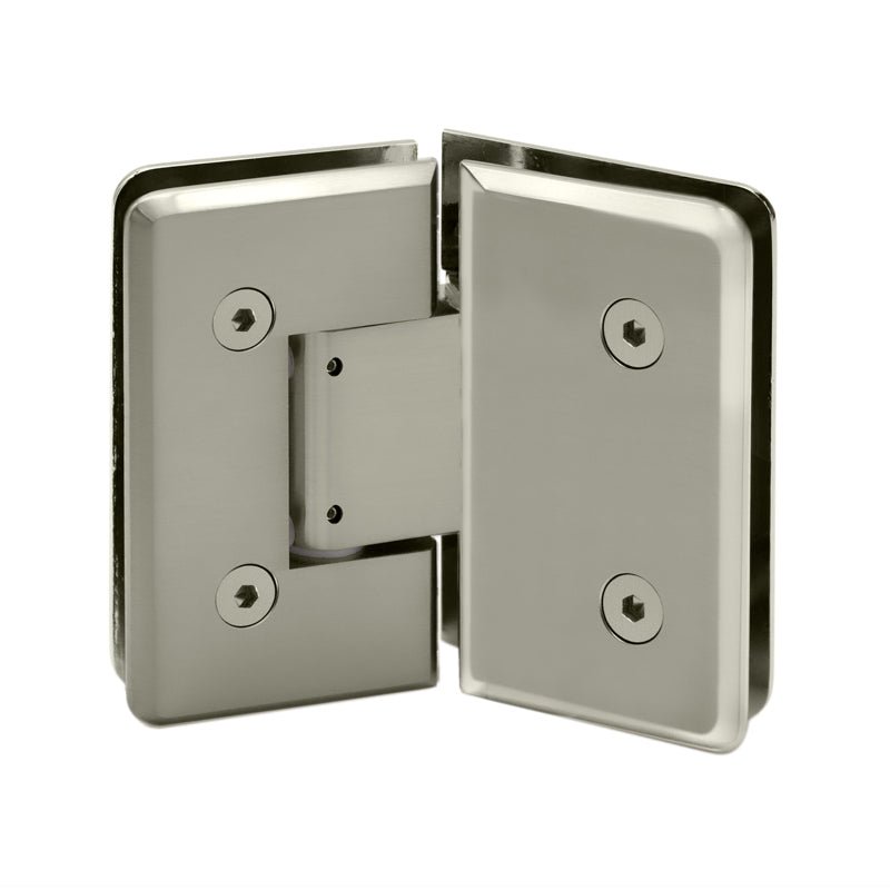 FHC FHC Carolina Series 135 Degree Adjustable Glass - To - Glass Hinge For 3/8" To 1/2" Glass CLNA135PN